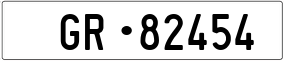 Trailer License Plate